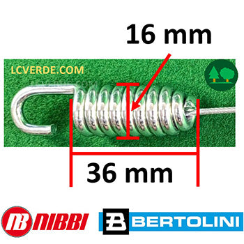 Filo Cavo Guaina Innesto Rotore Coltelli Trincia Nibbi NTS80 Bertolini BTS80 ricambi LCVERDE.com 68270105r spare part