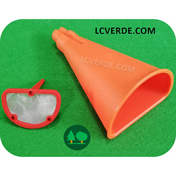 Imbuto Retina Rabocco Miscela Benzina Gasolio Olio Motosega Decespugliatore Tagliasiepe Soffiatore Rasaerba accessorio LCVERDE.com