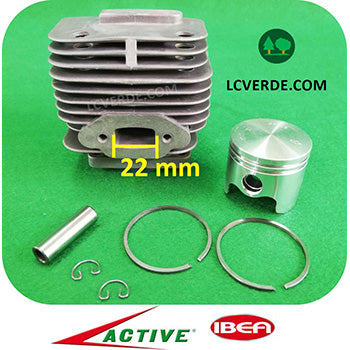 Kit Cilindro Pistone Fasce Elastiche Motore Decespugliatore Active 3.5 Ibea 35 ricambio LCVERDE.com 25279