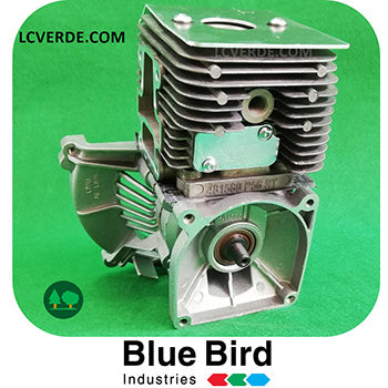 Kit Cilindro Pistone Fasce Segmenti Short Block Motore Decespugliatore Blue Bird N56E BC560 BCB560 ricambio LCVERDE.com 887790