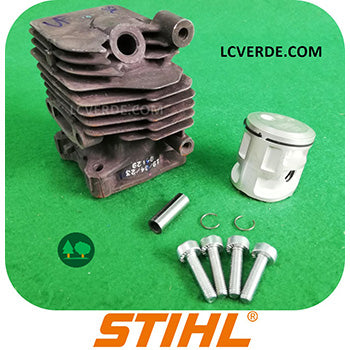 Kit Cilindro Pistone Motore Motosega STIHL MS151 ricambi LCVERDE.com 11460201201 spare part