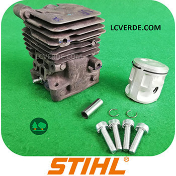 Kit Cilindro Pistone Motore Motosega STIHL MS151 ricambio LCVERDE.com 11460201201 spare part