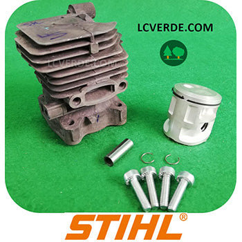 Kit Cilindro Pistone Motore Motosega STIHL MS151 ricambio LCVERDE.com 11460201201