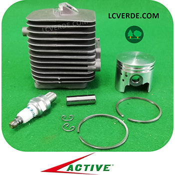 Kit Cilindro Pistone Motosega Active 39.39 40.40 Ibea 3900 4000 ricambio LCVERDE.com 36148 spare parts