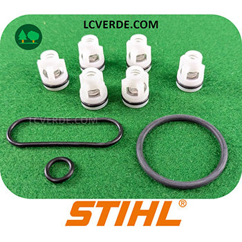 Kit Valvole Aspirazione Mandata Idropulitrice Stihl RE60 RE80 RE90 RE100 REA100 ricambi LCVERDE.com RE027006220 valvola