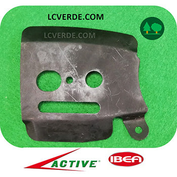Lamierino Protezione Carter Coperchio Copri Catena Motosega Active 28.28 31.31 Ibea 3000 ricambi LCVERDE.com 285531 Lamiera