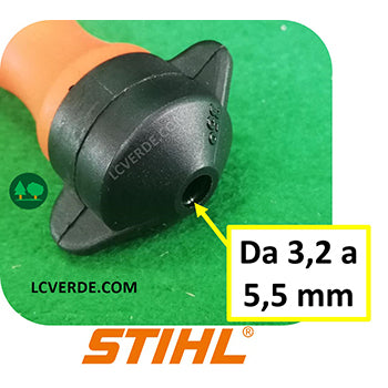 Manico Stihl in Plastica per Affilatura Catena Motosega per Lima Tonda con Angoli di 30 e 35 accessori LCVERDE.com 00008814500 spare part