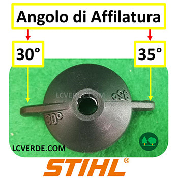 Manico Stihl in Plastica per Affilatura Catena Motosega per Lima Tonda con Angoli di 30 e 35 accessorio LCVERDE.com 00008814500 spare part