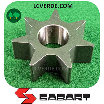Pignone 7 denti passo 404 Elettrosega Sabart Comer ricambio LCVERDE.com R414030