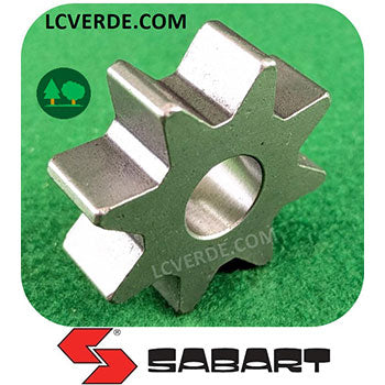 Pignone 8 denti passo 3/8" Grande Elettrosega Sabart Comer ricambi usati LCVERDE.com R414036 sconto promozione