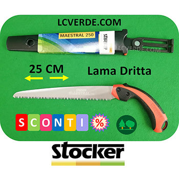 Segaccio Seghetto Sega Stocker Maestral 250 potatura pota taglio 25 cm piante alberi frutto giardinaggio agricoltura camping bushcraft outdoor forestale arboricoltura LCVERDE.com