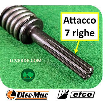 Smorzatore Torsionale Molla Trasmissione Decespugliatore OleoMac BC280 BC320 Efco DS2800 DS3200 ricambio LCVERDE.com 61280129BR