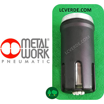 Bicchiere Tazza Olio Lubrificatore 3/8" 1/2" Aria Compressa Pneumatica Metal Work ricambi LCVERDE.com Lubrificazione