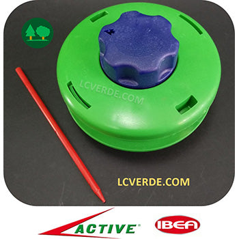 Testina Decespugliatore 120 Pomello Pomolo Plastica Active Ibea Sfalcio Taglio Erba Batti e Vai Tap and Go LCVERDE.com