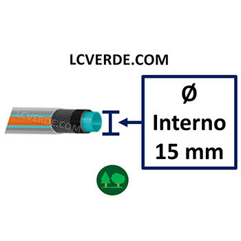 Tubo Giardino Irrigazione Piante Alberi Fiori Floricoltura Nautica Fai da te Cantieristica 25 metri retinato antialga 4 strati silverline LCVERDE.com 95777 idropulitrice