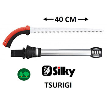 segaccio seghetto tsurugi silky 40 cm pota potatura taglio legno albero agricoltura giardinaggio arboricoltura forestale outdoor camping survivor bushcraft fai da te LCVERDE.com KSI345040