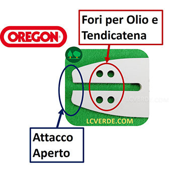 Barra Spranga 30 cm Oregon Motosega Alpina Castor Echo McCulloch Alko Stiga Ryobi Partener Black & Decker ricambio LCVERDE.com 120SDEA218