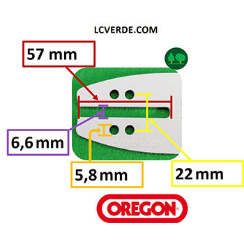 Barra Spranga 30 cm Oregon Motosega Alpina Castor Echo McCulloch Alko Stiga Ryobi Partener Black & Decker ricambio LCVERDE.com 120SDEA218 spare part