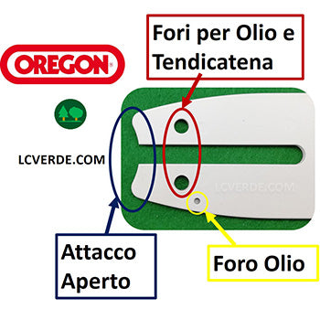 Barra Spranga 30 cm Oregon Motosega Stihl MS HT MSA MSE HTE ricambio LCVERDE.com 124MLEA074 maglie 44
