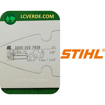 Barra Spranga Rollomatic MiniLight 35 cm Motosega Stihl Maglie 50 Passo 3.8 Piccolo Spessore 1.1 ricambio LCVERDE.com 30050007609 spare parts