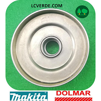 Campana Pignone Rocchetto Ingranaggio Vite Senfa Fine Girante Motosega Makita EA3100 EA3110 Dolmar PS310 PS311 ricambio LCVERDE.com 6 denti spare part