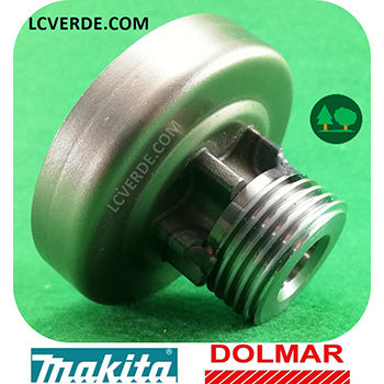 Campana Pignone Rocchetto Ingranaggio Vite Senfa Fine Girante Motosega Makita EA3100 EA3110 Dolmar PS310 PS311 ricambi LCVERDE.com 6 denti spare parts