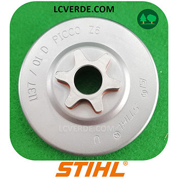 Campana Pignone Rocchetto Motosega Stihl MS192 MS193 MS194 ricambi LCVERDE.com 11376402005 spare part