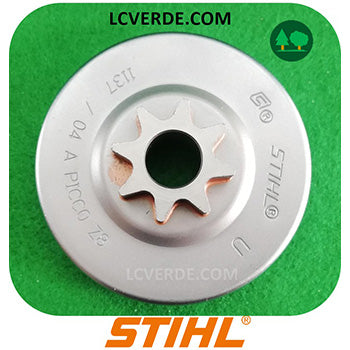 Campana Pignone Rocchetto Motosega Stihl MS192 MS193 MS194 ricambi LCVERDE.com 11376402008 spare part