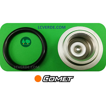 Gruppo Valvola Aspirazione Mandata Pompa Irrorazione Comet P48 P50 ricambi LCVERDE.com 1220000400 spare parts