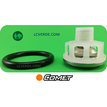Gruppo Valvola Aspirazione Mandata Pompa Irrorazione Comet P48 P50 ricambio LCVERDE.com 1220000400