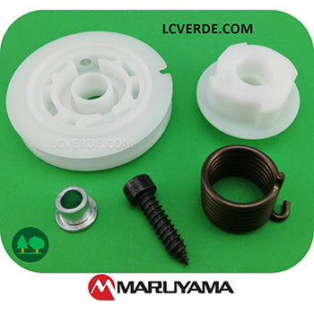 Kit Avviamento Semi Puleggia Molla Motosega Maruyama MCV3900 MCV4000 ricambi LCVERDE.com 36513