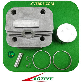 Kit Cilindro Pistone Fasce Elastiche Segmenti Decespugliatore Active 40 Versione Precedente ricambio LCVERDE.com 20661 spare parts