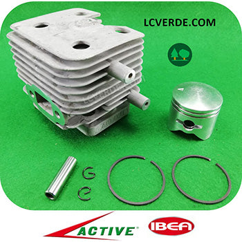 Kit Cilindro Pistone Fasce Elastiche Segmento Motore Decespugliatore Active 2.8 Ibea 28 ricambio LCVERDE.com 25274 spare part