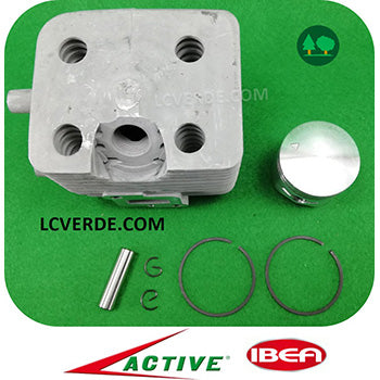 Kit Cilindro Pistone Fasce Elastiche Segmento Motore Decespugliatore Active 2.8 Ibea 28 ricambio LCVERDE.com 25274