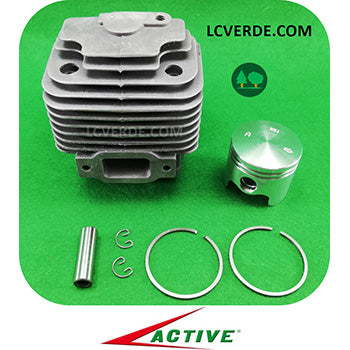 Kit Cilindro Pistone Fasce Elastiche Segmento Motore Decespugliatore Active 4.5 ricambi LCVERDE.com 20012 spare part