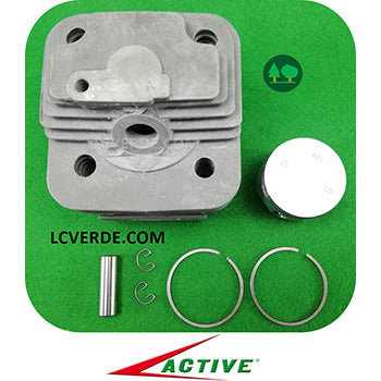 Kit Cilindro Pistone Fasce Elastiche Segmento Motore Decespugliatore Active 4.5 ricambio LCVERDE.com 20012 spare part