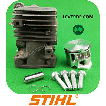 Kit Cilindro Pistone Motore Motosega STIHL MS150 ricambi LCVERDE.com spare parts