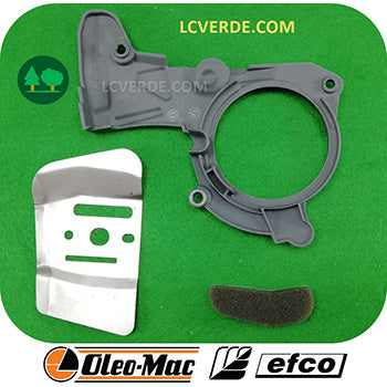 Kit Coperchio Lamierino Protezione Carter Motosega OleoMac GST250 Efco MTT2500 ricambio LCVERDE.com 50290200A