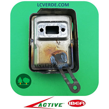 Marmitta Silenziatore Decespugliatore Active 2.4 2.5 2.8 2.9 Ibea 24 28 ricambio LCVERDE.com 23968 spare parts