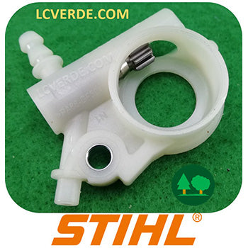 Pompa Olio Lubrificazione Catena Motosega Stihl MS 193 MS194 ricambio LCVERDE.com 11376403203 spare parts