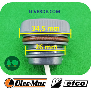 Tappo Serbatoio Miscela Olio Catena Motosega OleoMac Efco ricambio LCVERDE.com