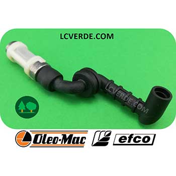 Tubo Filtro Pescaggio Olio Catena Motosega OLEO MAC EFCO GSH40 GSH400 MTH400 MTH4000 ricambio LCVERDE.com