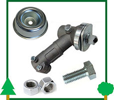 Coppia Conica Inserti Sinistri Dado Vite Perno Coppa Coppetta Protezione Decespugliatore ricambi LCVERDE.com