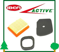Filtro Aria Carta Spugna Feltro Decespugliatore Active Ibea ricambi LCVERDE.com