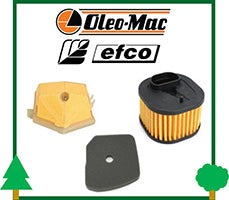 filtro aria spugna carta feltro motosega OleoMac Efco ricambi LCVERDE.com