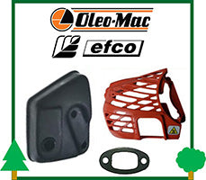 Marmitta Coperchio Guarnizione Silenziatore Motosega OleoMac Efco ricambi LCVERDE.com