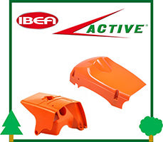 Protezione Coperchio Copri Cilindro Motosega Active Ibea ricambi LCVERDE.com