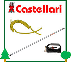 Ricambi Asta Pneumatica Aria Compressa CASTELLARI tubo raccordo rubinetto maniglia LCVERDE.com
