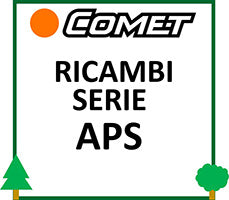 Ricambi COMET serie APS pompa pressione irrorazione APS51 APS61 APS71 APS96 APS31 APS41 APS121 APS141 ASP145 APS166 trattamento diserbo piante alberi terreno LCVERDE.com