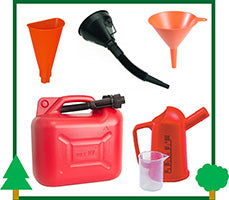 Tanica Carburante Trasporto Miscela Benzina Gasolio Lubrificanti Beccuccio Flessibile Imbuto Travaso Dosatore Misurino accessorio LCVERDE.com